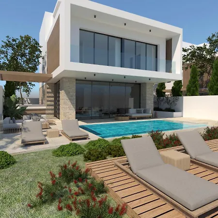 Sea-View Beach Villa Polymia At Periyiali Konnos Resort Protaras