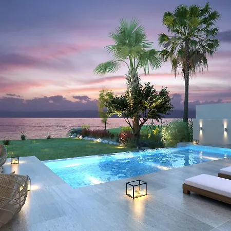 Sea-View Beach Villa Polymia At Periyiali Konnos Resort Protaras